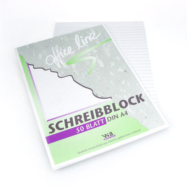 Schreibblock DIN A4 liniert